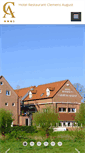 Mobile Screenshot of hotel-clemens-august.de